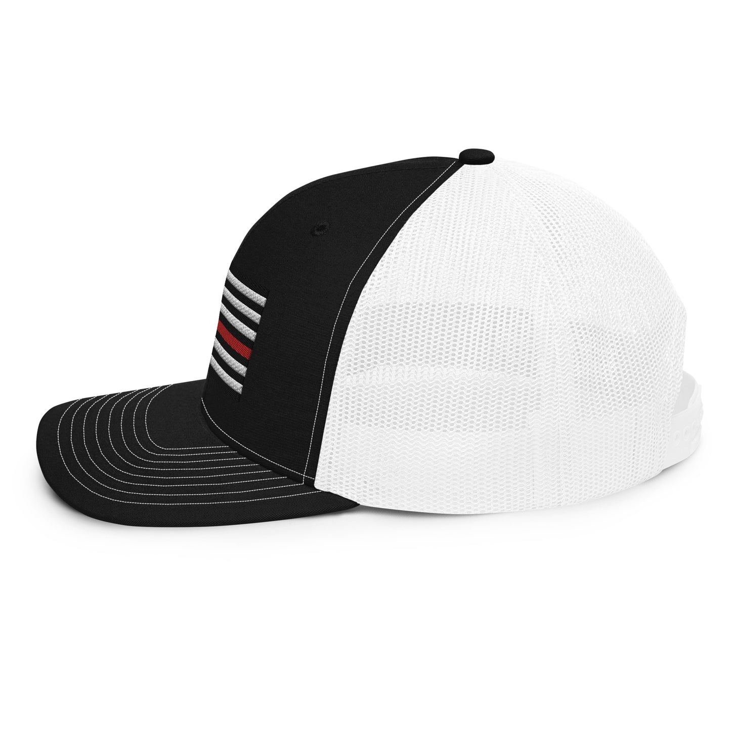 Red/Blue Line Flag Trucker Cap