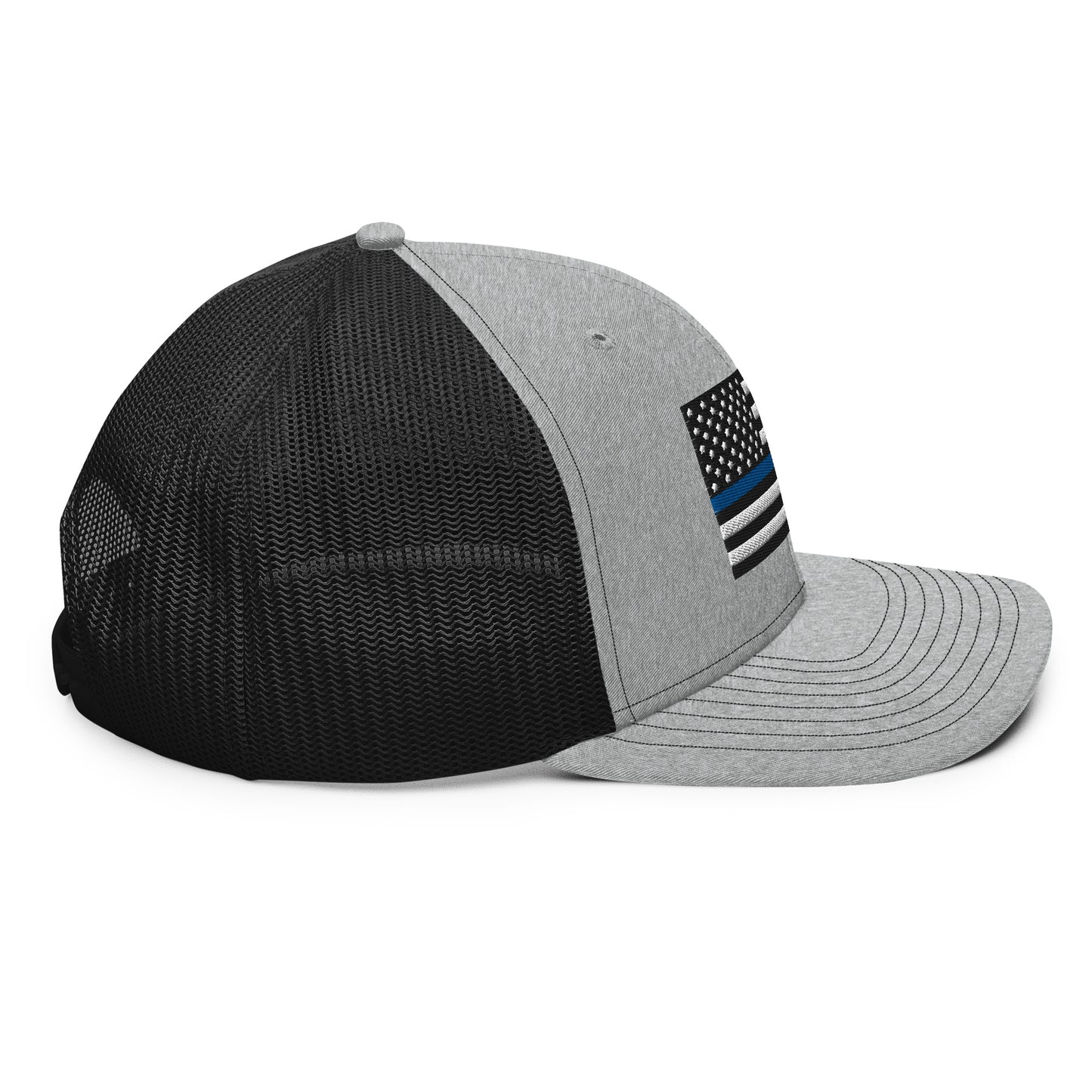 Red/Blue Line Flag Trucker Cap