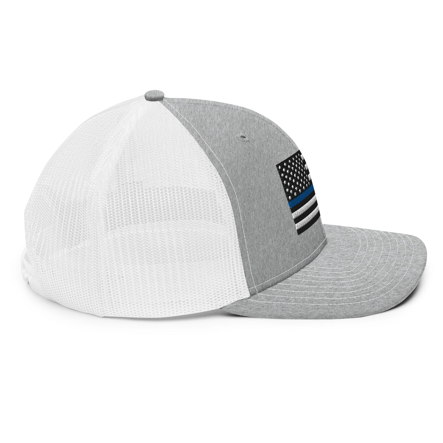 Red/Blue Line Flag Trucker Cap