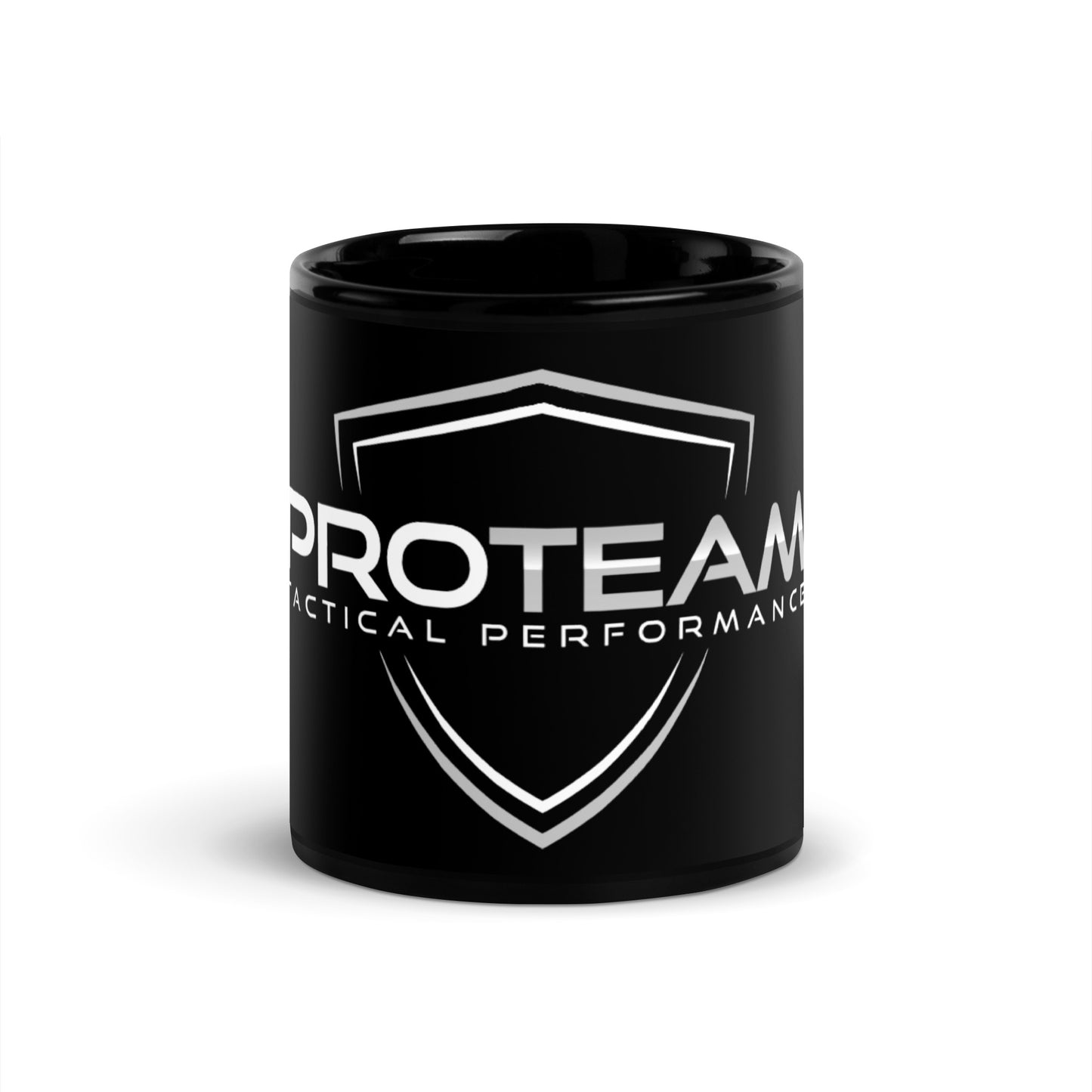 PTP Shield Black Glossy Mug