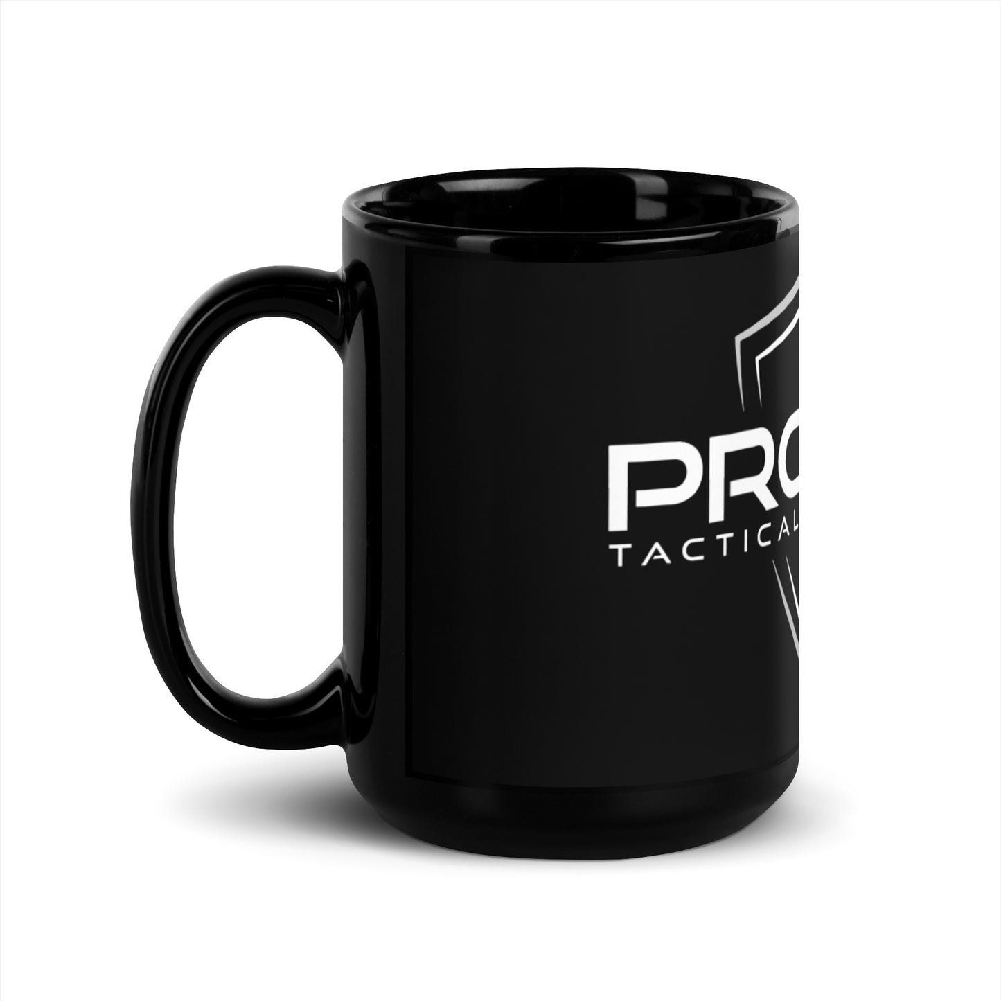 PTP Shield Black Glossy Mug